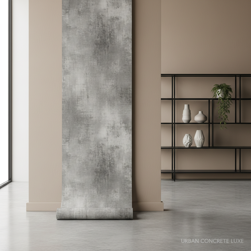 Tekstūrinis pilkas tapetas