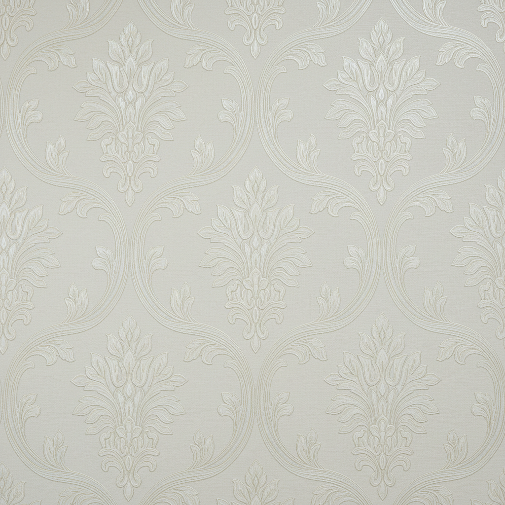 Prabangus baltas tapetas